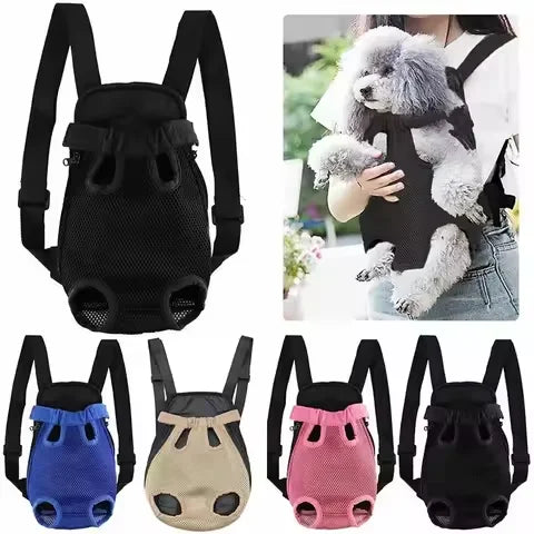 Hands-Free Front Dog Cat Carrier for Outdoor Travel.